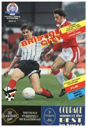 Programme: Bristol City vs Luton Town FC (19th Apr 1994)