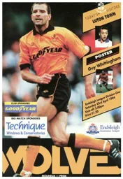 Programme: Wolverhampton Wanderers vs Luton Town FC (23rd Apr 1994)