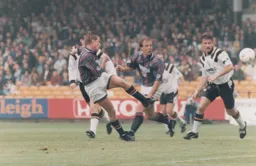 Julian James goes close