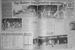 Match Report: Swindon Town vs Luton Town FC (26th Nov 1994)