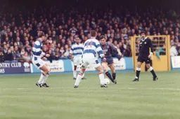 Paul Allen takes on three Reading defenders