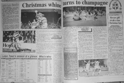 Match Report: Luton Town FC vs Sunderland (27th Dec 1994)
