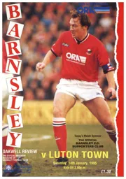 Programme: Barnsley vs Luton Town FC (14th Jan 1995)