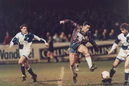 Paul Telfer seems surprised to see the ball