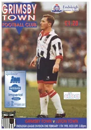 Programme: Grimsby Town vs Luton Town FC (11th Feb 1995)