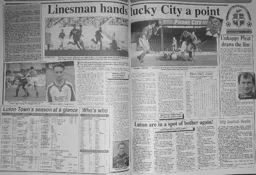 Match Report: Bristol City vs Luton Town FC (25th Feb 1995)