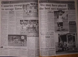 Match Report: Luton Town FC vs Norwich City (13th Aug 1995)