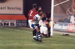 Dwight Marshall nets the Town's goal