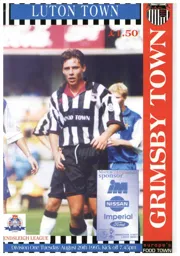 Programme: Grimsby Town vs Luton Town FC (29th Aug 1995)