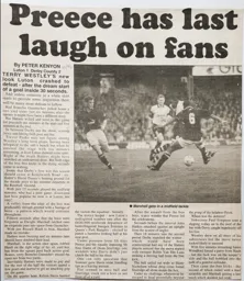Match Report: Luton Town FC vs Derby County (2nd Sep 1995)