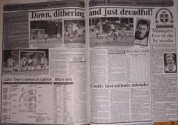 Match Report: Luton Town FC vs Sunderland (16th Sep 1995)
