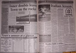 Match Report: Genoa vs Luton Town FC (11th Oct 1995)