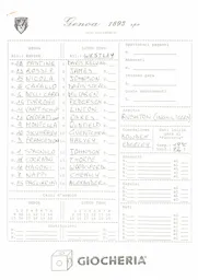 Programme: Genoa vs Luton Town FC (11th Oct 1995)