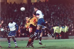 Steve Davis heads home the Town goal