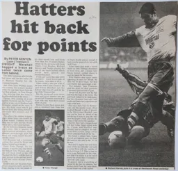 Match Report: Luton Town FC vs Tranmere Rovers (2nd Dec 1995)