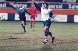 Tony Thorpe celebrates