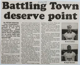 Match Report: Luton Town FC vs Huddersfield Town (23rd Dec 1995)