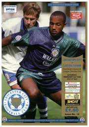 Programme: Leicester City vs Luton Town FC (3rd Feb 1996)