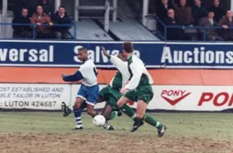 Dwight Marshall gets the ball across