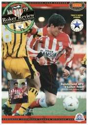 Programme: Sunderland vs Luton Town FC (24th Feb 1996)