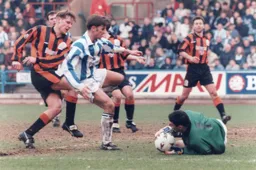 Julian James moves up to join the attack