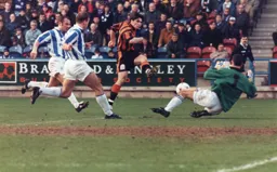 Tony Thorpe goes close in a game of few chances