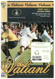 Programme: Port Vale vs Luton Town FC (23rd Apr 1996)