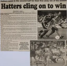 Match Report: Wycombe Wanderers vs Luton Town FC (7th Sep 1996)