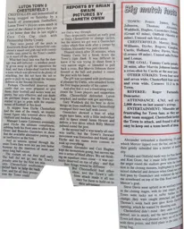Match Report: Luton Town FC vs Chesterfield (14th Sep 1996)
