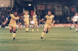 Kim Grant on the break as the Town secure a draw in the second leg to go through