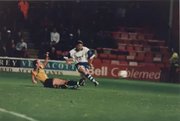 Tony Thorpe gets in a second half shot but no way through