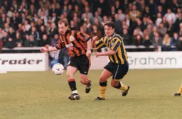 Paul Showler in action as the Town book their place in the FA Cup 2nd Round