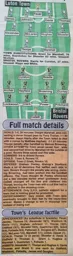 Match Report: Luton Town FC vs Bristol Rovers (23rd Nov 1996)
