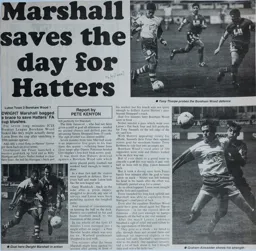 Match Report: Luton Town FC vs Boreham Wood (7th Dec 1996)