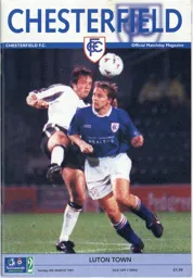 Programme: Chesterfield vs Luton Town FC (4th Mar 1997)