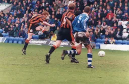 Gary Waddock lets fly at London Road