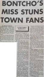 Match Report: Luton Town FC vs Burnley (17th Aug 1996)