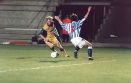 David Oldfield a scorer in both legs of the tie forces the defender to surrender