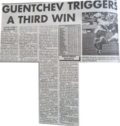 Match Report: Luton Town FC vs Gillingham (10th Sep 1996)