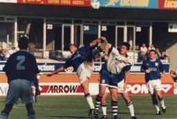 Ceri Hughes outnumbered as the Hatter's winning run comes to an end