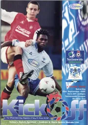 Programme: Bury vs Luton Town FC (21st Sep 1996)