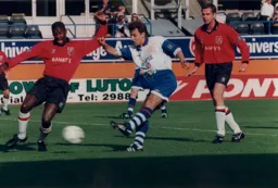 Bontcho Guentchev fires in another attempt at the Walsall goal