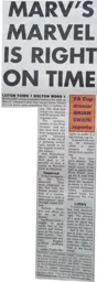 Match Report: Luton Town FC vs Bolton Wanderers (21st Jan 1997)