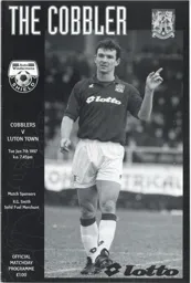 Programme: Northampton Town vs Luton Town FC (4th Feb 1997)
