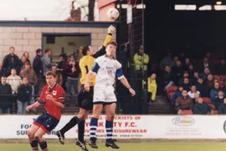 Town's only goalscorer Steve Davis in action as we pick up a point at Bootham Crescent
