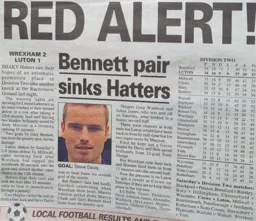 Match Report: Wrexham vs Luton Town FC (12th Mar 1997)