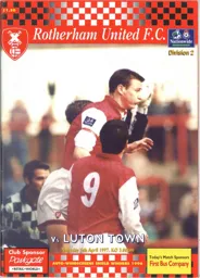 Programme: Rotherham United vs Luton Town FC (5th Apr 1997)