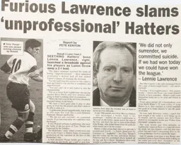 Match Report: Walsall vs Luton Town FC (12th Apr 1997)