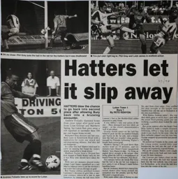 Match Report: Luton Town FC vs Bury (22nd Apr 1997)