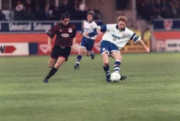 Gary Waddock tries to slide in his forwards